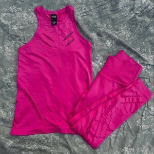 Victoria's Secret Fuchsia Tank and Leggings Set